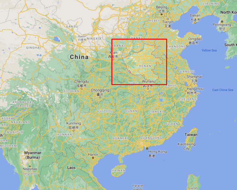 Large swathes of China's central Henan province are under ...